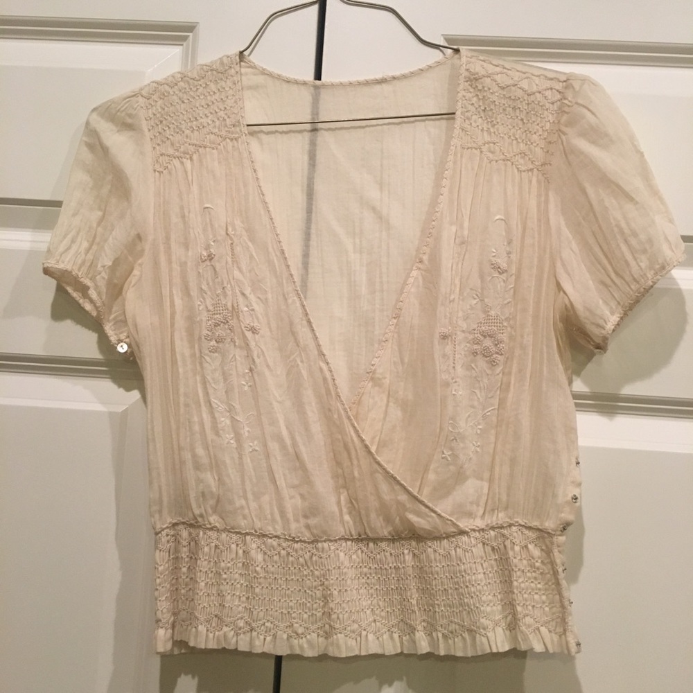 Boho embroidered blouse